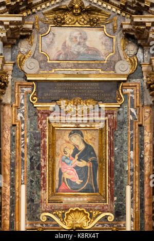 Madonna della Salute - Madonna di San Gregorio (Basilica dei Santi Cosima e Damiano) - Roma Banque D'Images