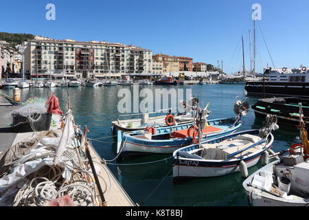 Port de Nice (Lympia), Nice, Côte d'Azur, France Banque D'Images