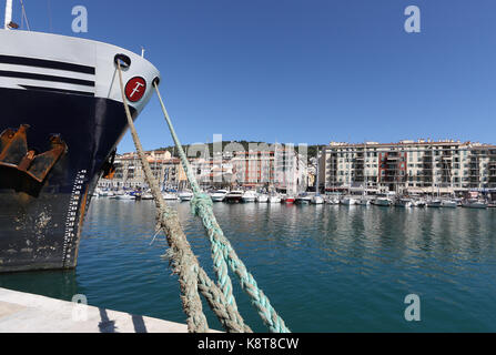 Port de Nice (Lympia), Nice, Côte d'Azur, France Banque D'Images