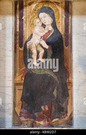 Santa Maria in Aracoeli - Madonna del Rifugio Banque D'Images