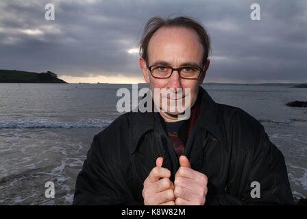 Oliver James,psychologue, auteur, journaliste, producteur de télévision et de radiodiffusion à st.mawes Banque D'Images