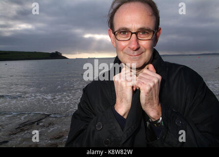Oliver James,psychologue, auteur, journaliste, producteur de télévision et de radiodiffusion à st.mawes Banque D'Images