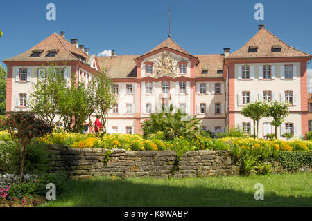 Schloss mainau dans son jardin agence immobilière sur l'île de Mainau, sur le lac de Constance (Bodensee), le sud de l'Allemagne Banque D'Images