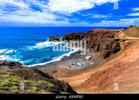 L'île de Lanzarote impressionnant,vue panoramique,Espagne. Banque D'Images