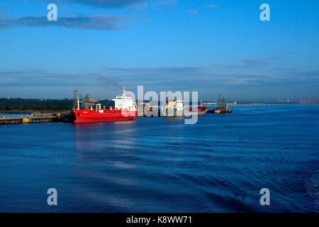 TANKERS, TEQUILA & ATLANTIC MATE AMARRÉ. Banque D'Images