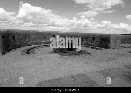 Emplacements de canons et ancienne batterie Banque D'Images