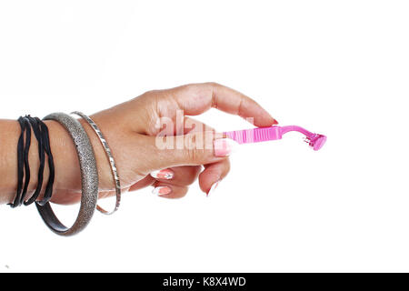 Razor sur fond blanc isolé. Banque D'Images