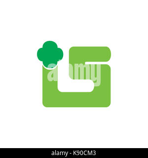 Lettre i s plus logo symbol vector Banque D'Images