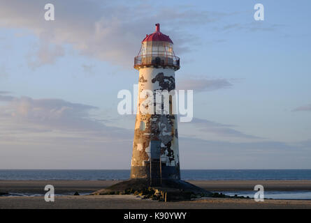 Phare de Talacre sur la côte nord du Pays de Galles dans Flintshire Banque D'Images