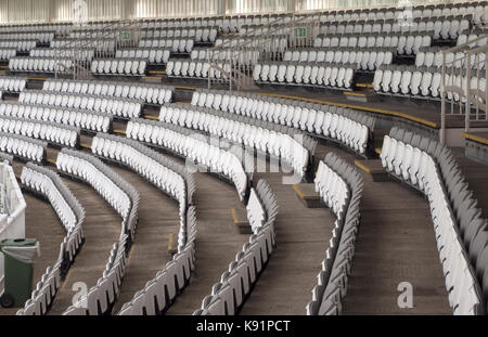 Coin salon blanc du Lords Cricket Ground, St John's Wood, Londres, Angleterre, Royaume-Uni Banque D'Images