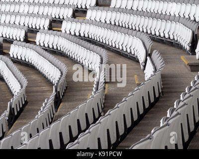 Coin salon blanc du Lords Cricket Ground, St John's Wood, Londres, Angleterre, Royaume-Uni Banque D'Images