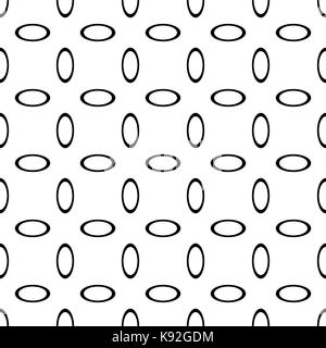 Transparent monochrome géométrique abstrait modèle ellipse - vector background design incurvé de formes ovales Illustration de Vecteur