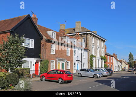 Centre Ville, High Street, Burnham-on-Crouch, Maldon, Essex, Angleterre, Grande-Bretagne, Royaume-Uni, UK, Europe Banque D'Images