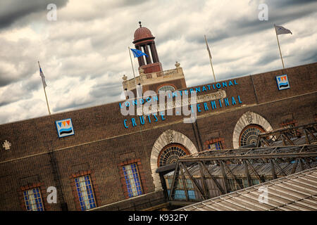 Terminal de croisière de Londres Banque D'Images