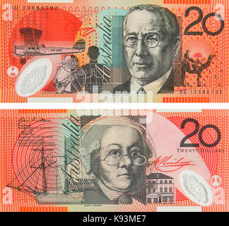 20 vingt dollars australiens Banque D'Images