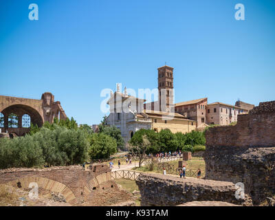 Basilica di Santa Francesca Romana, Rome, Italie Banque D'Images