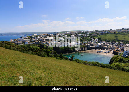 Issac Port port et ville sur la côte nord des Cornouailles Banque D'Images