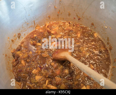 Méthode de chutney Rhubarbe Banque D'Images