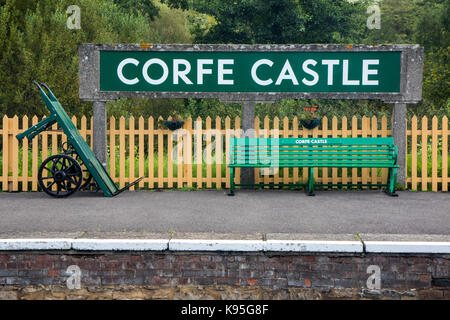 Corfe Castle Dorset Banque D'Images