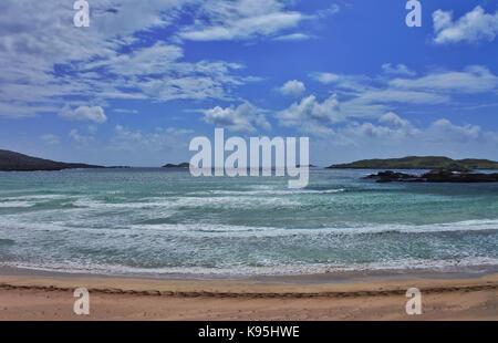 Plage de derrynane, sur l'anneau de Kerry, comté de Kerry, Irlande Banque D'Images