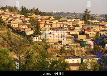 Maisons de Kigali au Rwanda Banque D'Images