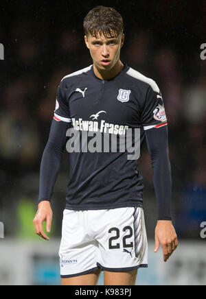 Dundee's jack hendry pendant la coupe betfred, quart-de-finale match à dens park, Dundee. Banque D'Images