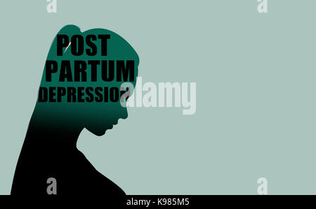 La dépression post-partum - DCP Banque D'Images