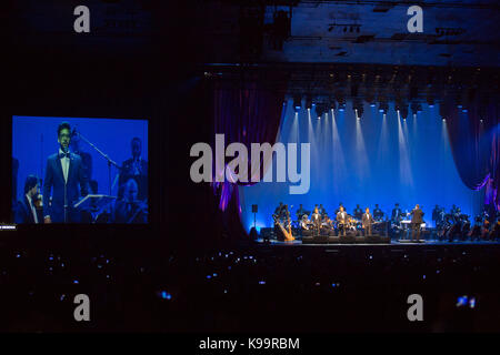 21 septembre 2017 - Sao Paulo, Brésil - concert du groupe musical italien il Volo à São Paulo ce jeudi 21. Le groupe est retourné au Brésil pour une tournée en hommage aux trois Tenors. (Image de crédit: © Paulo Lopes via ZUMA Wire) Banque D'Images