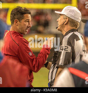 Santa Clara, Californie, États-Unis. Sep 21, 2017. 21 septembre 2017, au stade de Lévis à Santa Clara, en Californie. Les Béliers défait les 49ers 41-39. Al Golub/CSM/Alamy Live News Banque D'Images