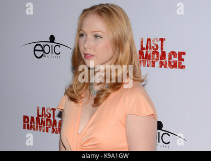 Hollywood, États-Unis. 21 septembre 2017. Molly Quinn arrive à Los Angeles Premiere “Last Rampage” Arclight Cinemas Hollywood septembre 21,2017. Banque D'Images