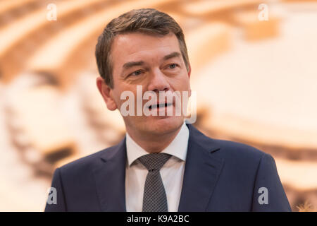 Berlin, Allemagne. 22 sep, 2017. schoenenborn 22,09 joerg,.2017, photo et appuyez sur date dans l'ard, l'élection 2017 hauptstadtstudio bundestagswahl, 2017, source : Uwe koch/Alamy live news Banque D'Images