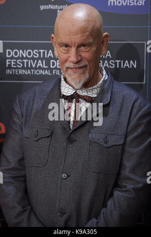 San Sebastian, Pays basque, Espagne. 22 sep, 2017. john malkovich "ubmergence' premiere pendant le 65e festival du film de San Sebastian, le 22 septembre 2017 à San Sebastian, Espagne. crédit : jack abuin/zuma/Alamy fil live news Banque D'Images