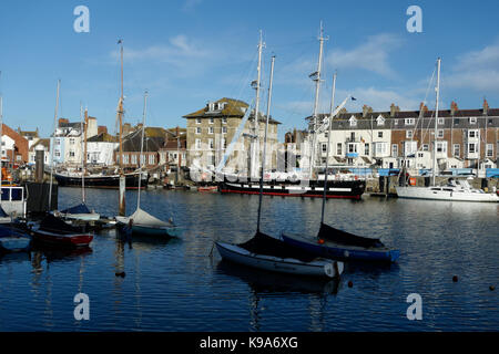 Le ts dans royaliste Weymouth, Dorset, Angleterre Banque D'Images