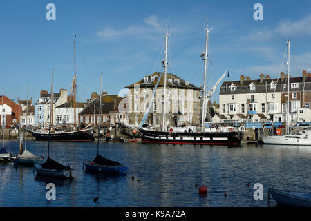 Le ts dans royaliste Weymouth, Dorset, Angleterre Banque D'Images