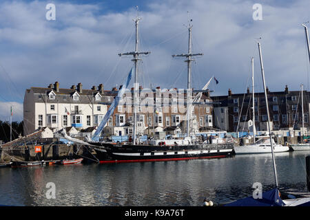 Le ts dans royaliste Weymouth, Dorset, Angleterre Banque D'Images