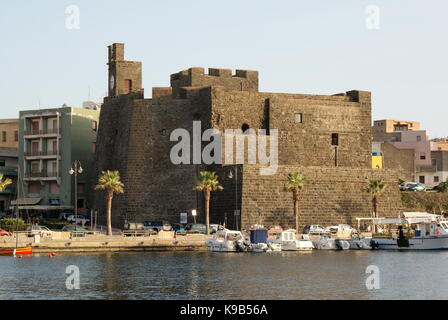 Château de Barbacane, port de Pantelleria, Pantelleria, Italie Banque D'Images