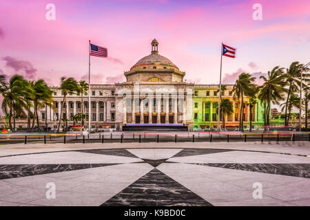 San Juan, Puerto Rico Capitol building. Banque D'Images