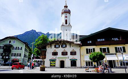 Église paroissiale de st. Martin ou martinskirche à Bad Tölz, Allemagne Banque D'Images