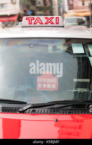 Service de Taxi Sign in Banque D'Images