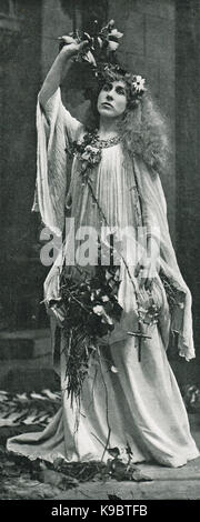 Constance benson comme ophelia, vers 1899 Banque D'Images