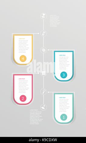 Résumé calendrier infographie fond élément vector illustration Illustration de Vecteur