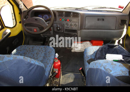 Place conducteur d'autobus scolaire 2 Banque D'Images