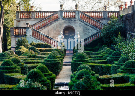 Desvalls palace à labyrinth park à Barcelone, Espagne Banque D'Images