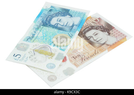 La nouvelle devise du Royaume-Uni - le polymère de dix livres (£10) Note Banque D'Images