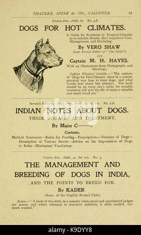 Notes sur la gestion stable en Inde et dans les colonies (page 11) BHL23625407 Banque D'Images