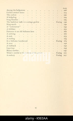 Histoire naturelle de Selborne et observations sur la nature BHL45433670 Banque D'Images