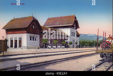 Chemin de fer étroit Ostbahn pâle Station Banque D'Images