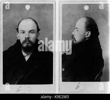 Mug shot de Lénine, 1895 Banque D'Images