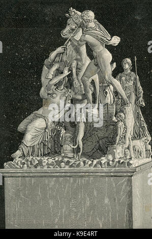 Museo Nazionale di Napoli supplizio Dirce detto il Toro Farnese Banque D'Images