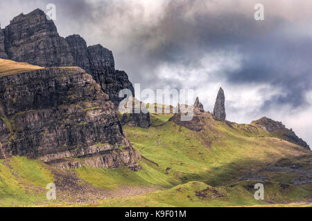 Le Storr, Ile de Skye, Ecosse, Royaume-Uni Banque D'Images